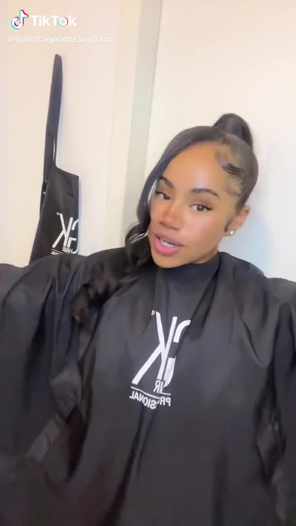 Hoge ponytail met volume aan de voorkant