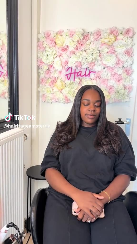 Weave with leave out met natuurlijke val